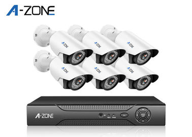 چین 6CH 2MP Hd Ip Nvr سیستم امنیتی / شب چشم انداز CCTV کیت 1 / 2.7 CMOS کارخانه